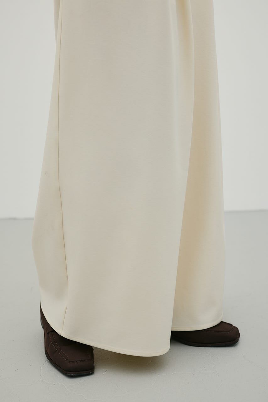 ローウエストタックワイドパンツ IVOY M