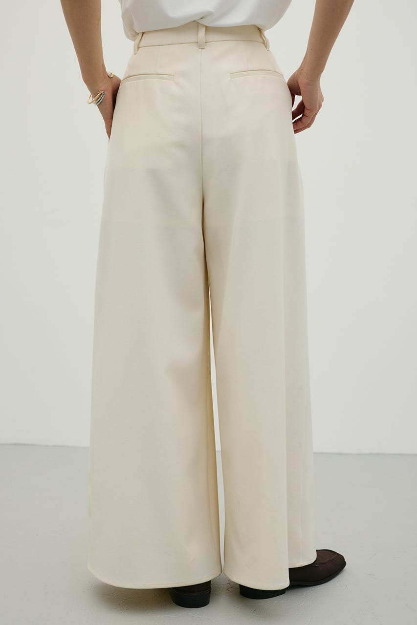 ローウエストタックワイドパンツ IVOY M