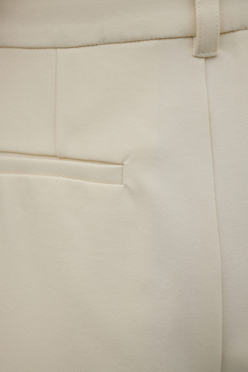 ローウエストタックワイドパンツ IVOY M