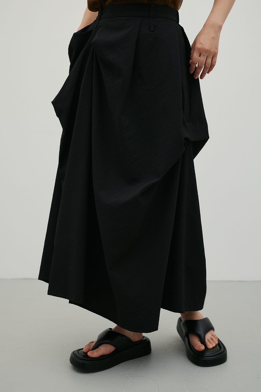 ランダムタックサッカースカート BLK M