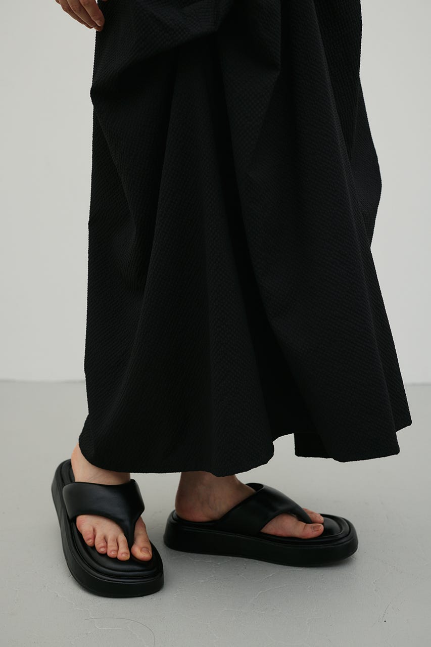 ランダムタックサッカースカート BLK M