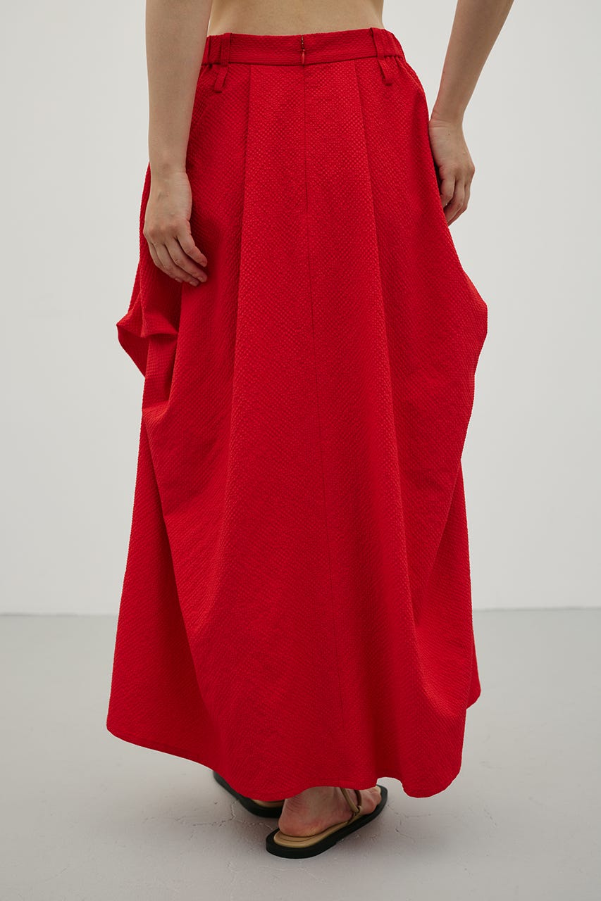 ランダムタックサッカースカート RED M