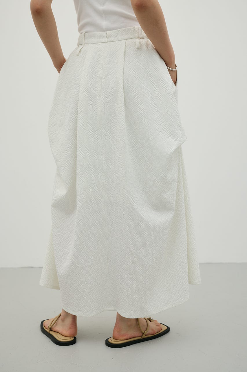 ランダムタックサッカースカート WHT S