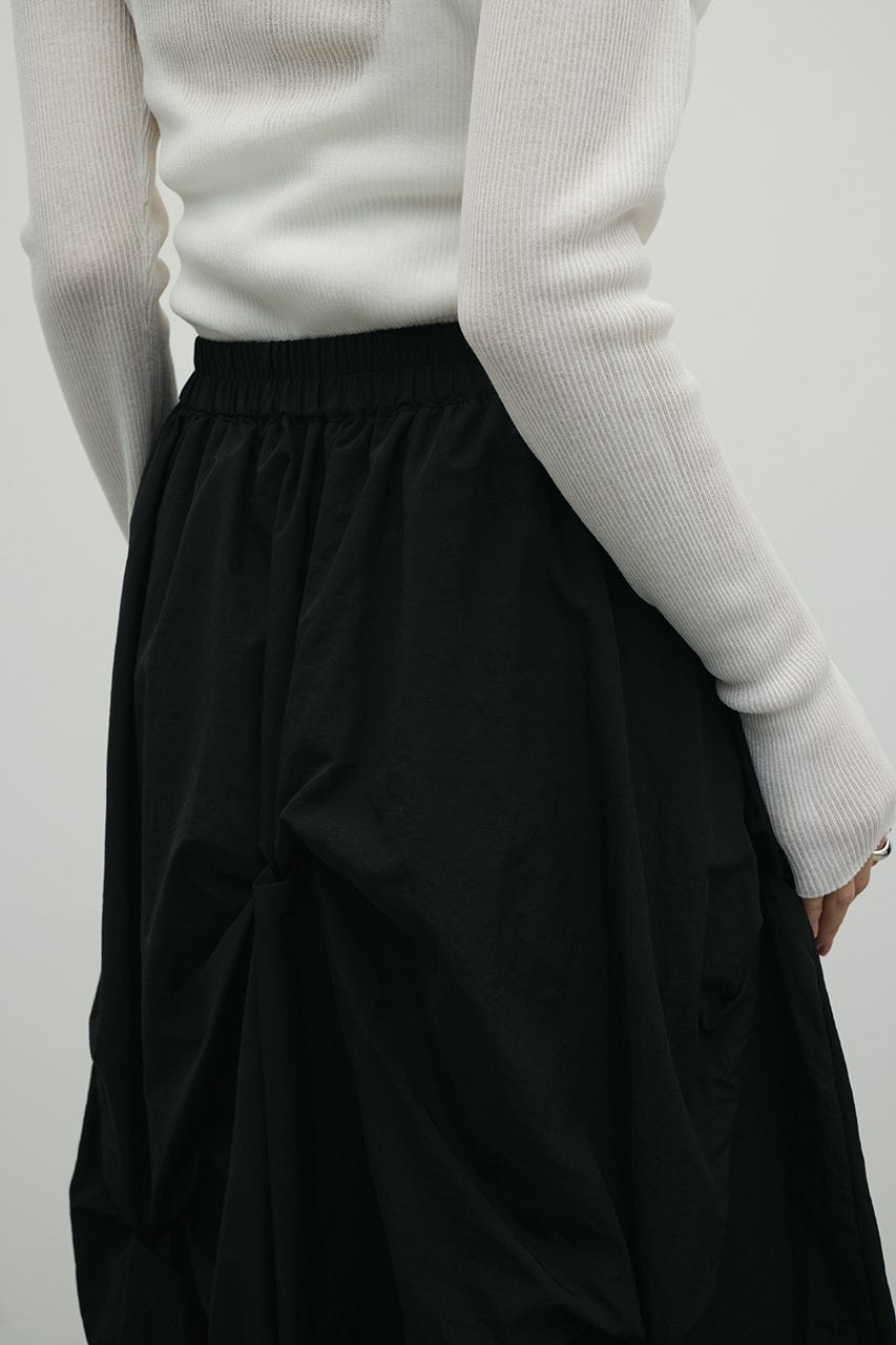 ツイストタッキングスカート BLK M