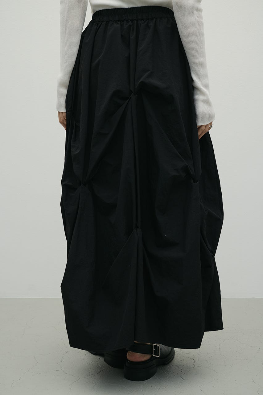 ツイストタッキングスカート BLK M