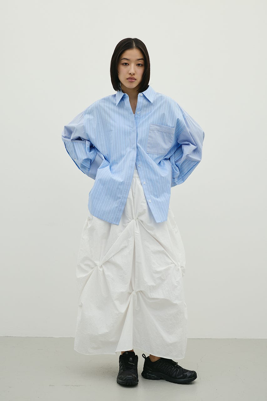 ツイストタッキングスカート WHT S