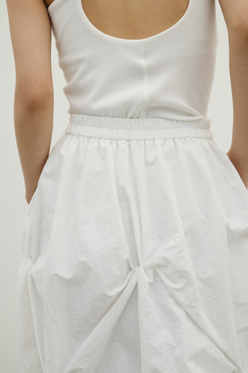 ツイストタッキングスカート WHT S