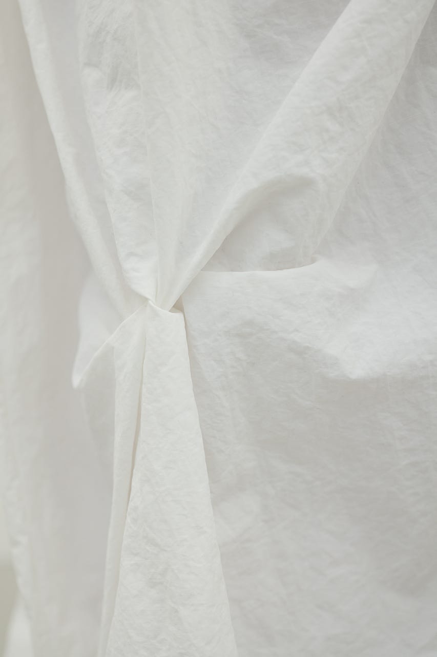 ツイストタッキングスカート WHT S