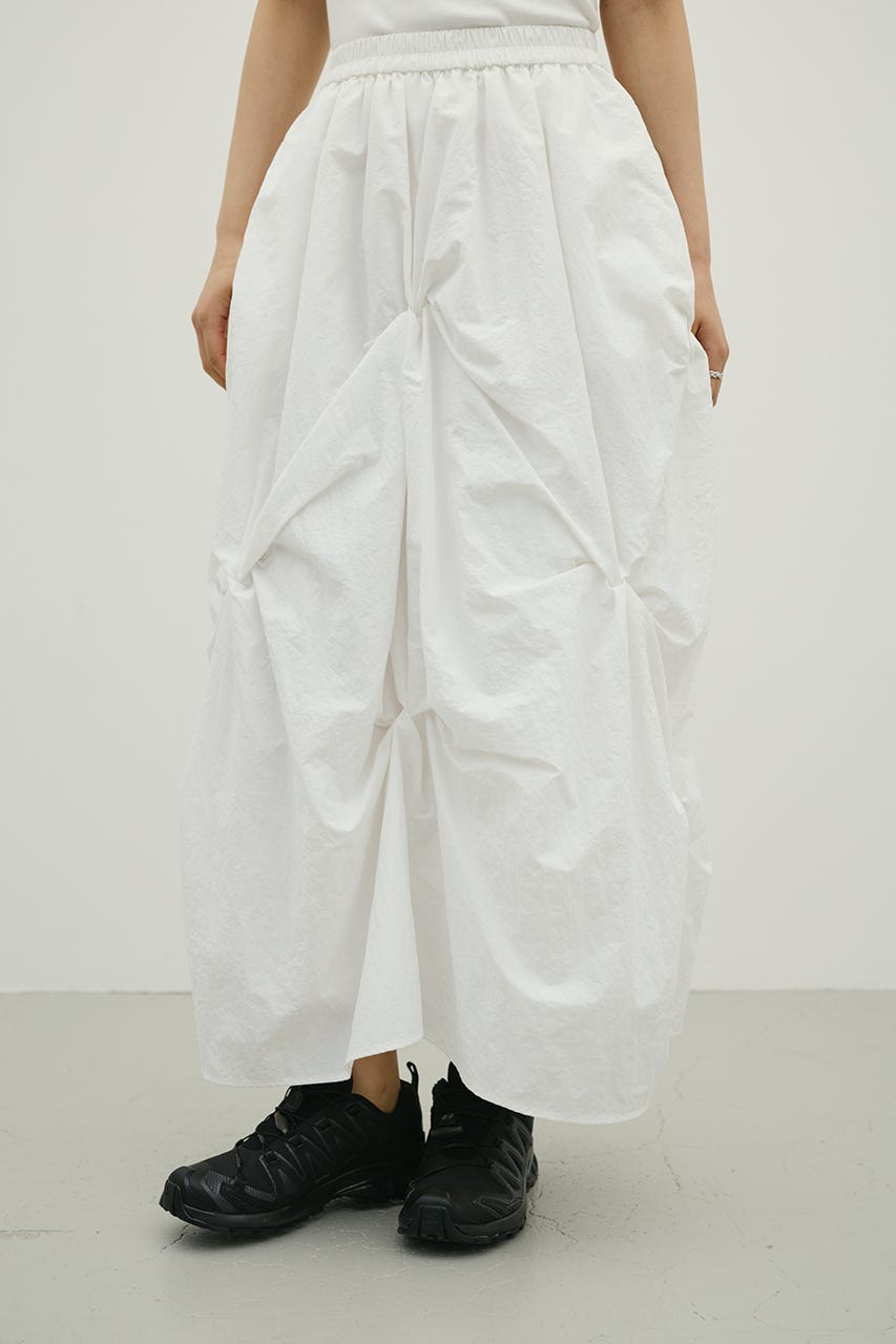 ツイストタッキングスカート WHT S