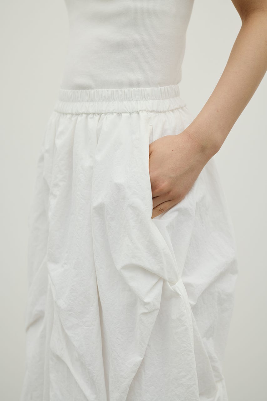 ツイストタッキングスカート WHT S