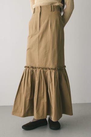 ヘムギャザーチノスカート