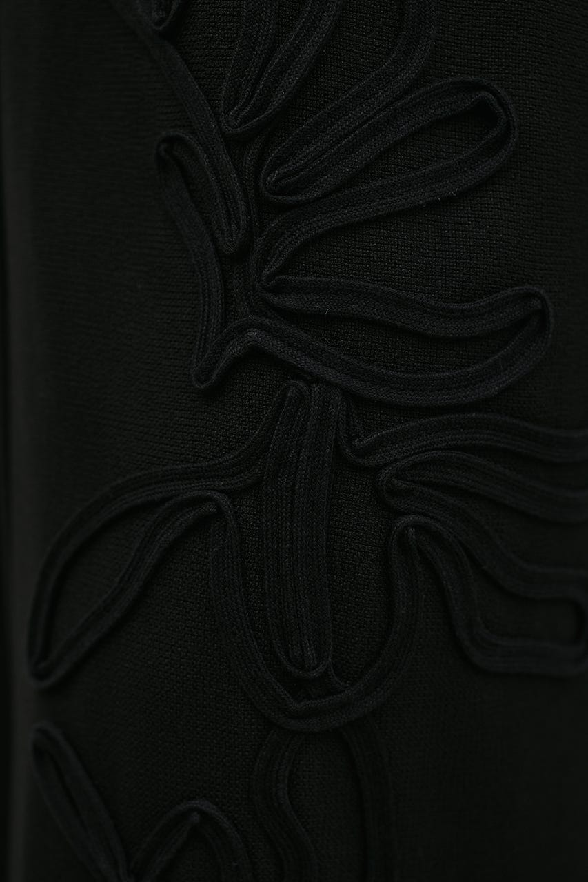 コードアクセントナロースカート BLK M