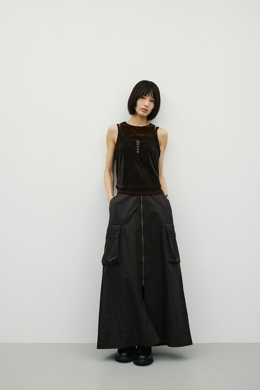 ビッグポケットカーゴスカート BLK M