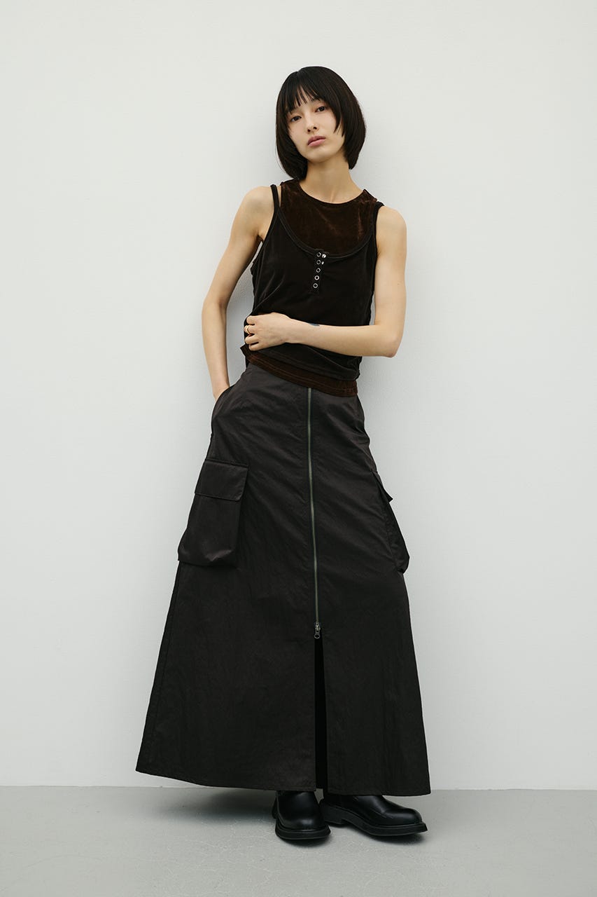 ビッグポケットカーゴスカート BLK M