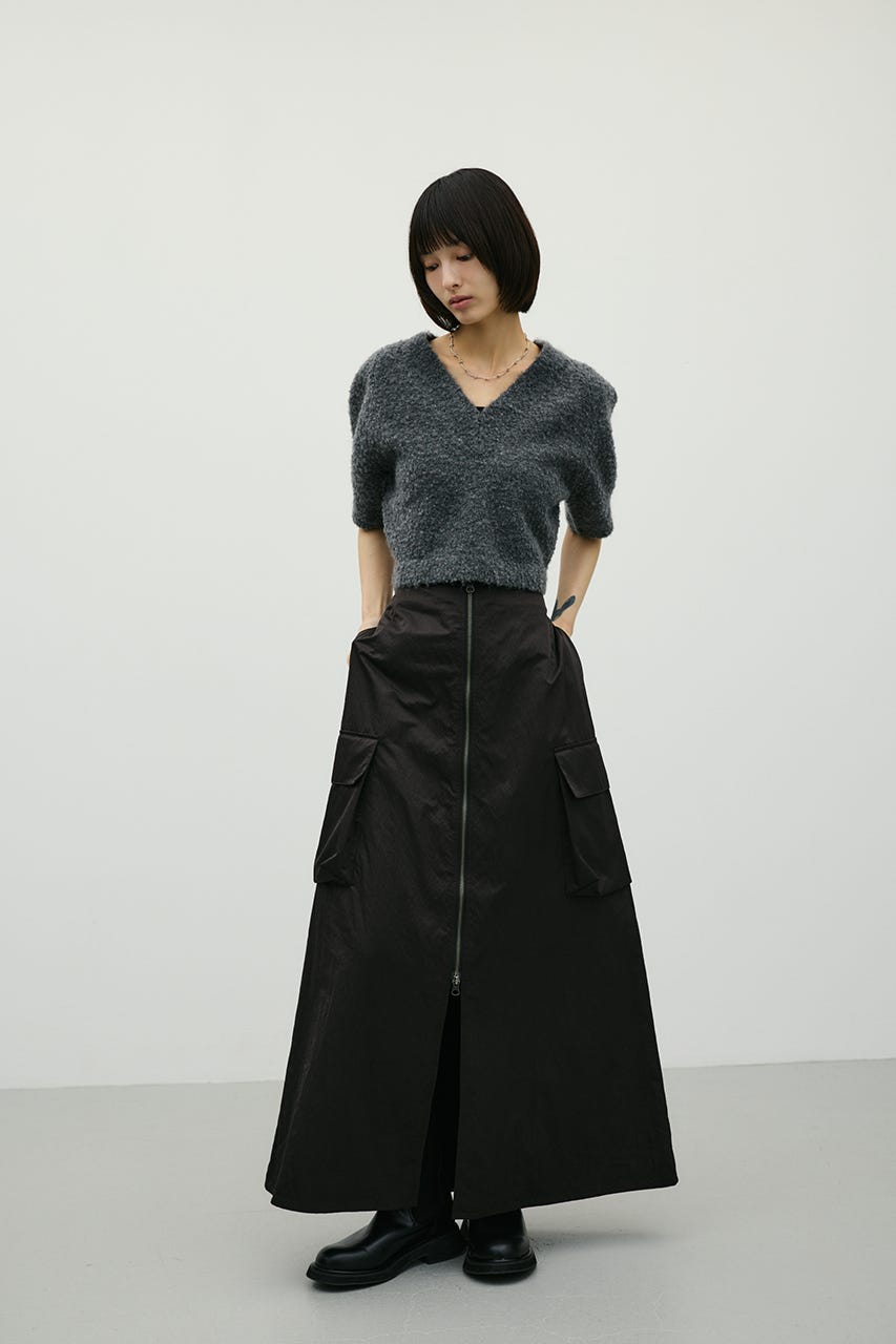 ビッグポケットカーゴスカート BLK M