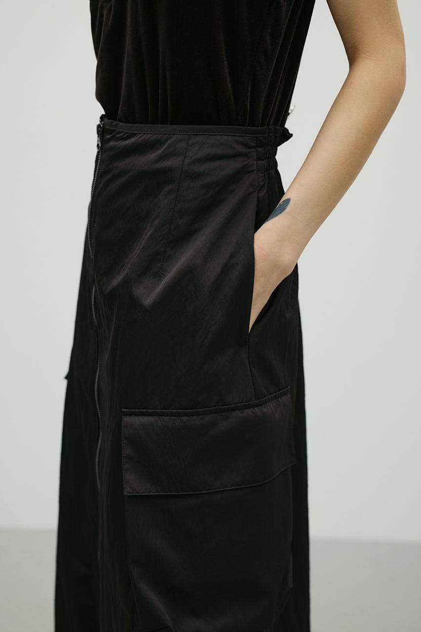 ビッグポケットカーゴスカート BLK M