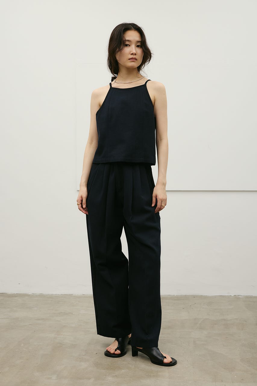 セットアップバイカラーパンツ NVY S