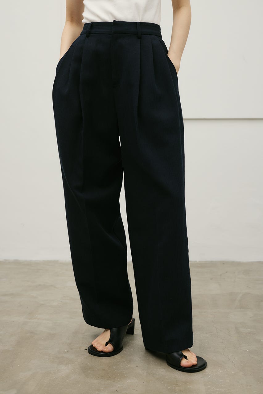 セットアップバイカラーパンツ NVY S