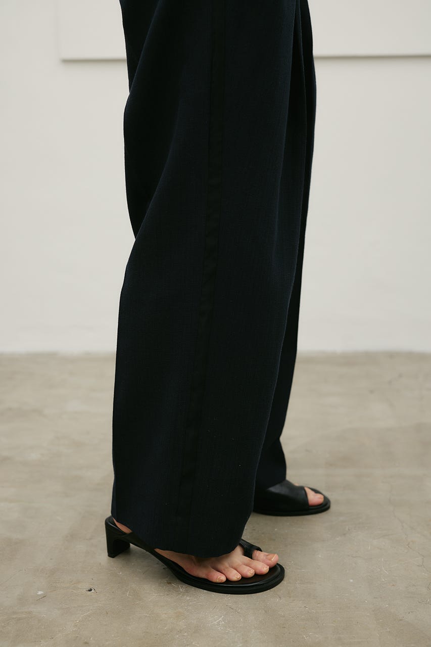 セットアップバイカラーパンツ NVY S