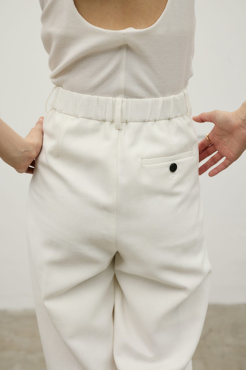 セットアップバイカラーパンツ WHT S