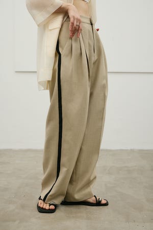 セットアップバイカラーパンツ