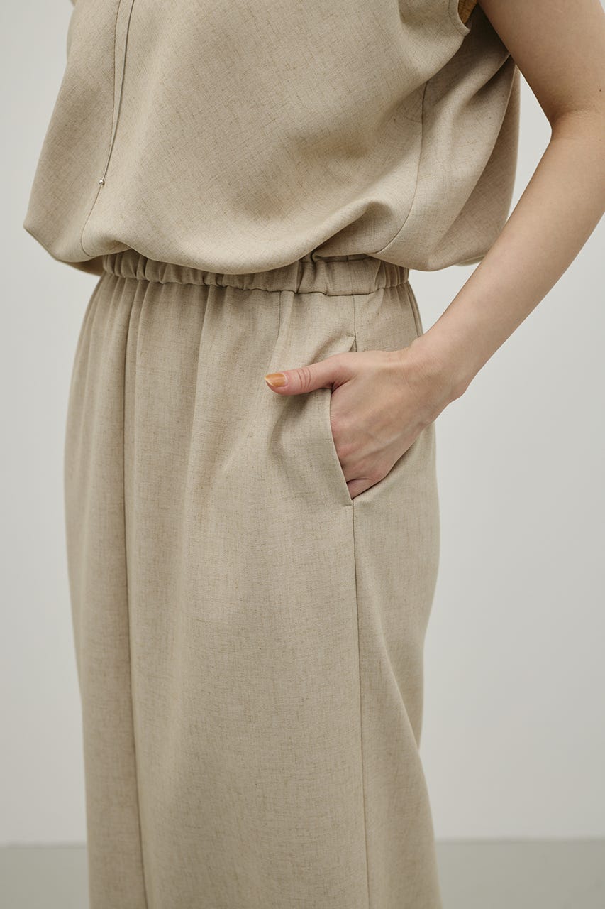 リネンミックスボクシーワンピース BEG S