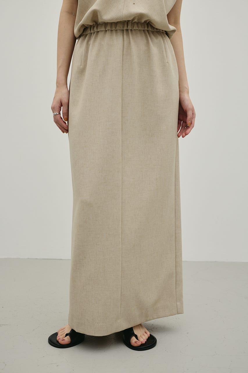 リネンミックスボクシーワンピース BEG S