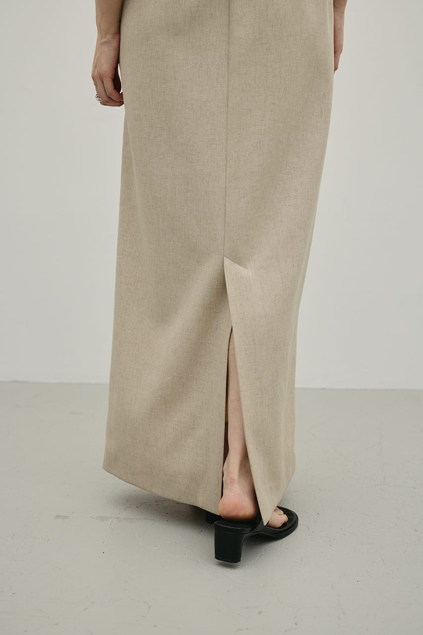 リネンミックスボクシーワンピース BEG S