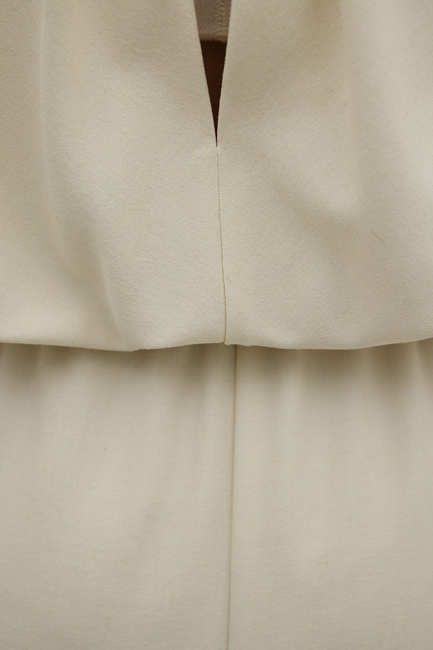 リネンミックスボクシーワンピース IVOY M