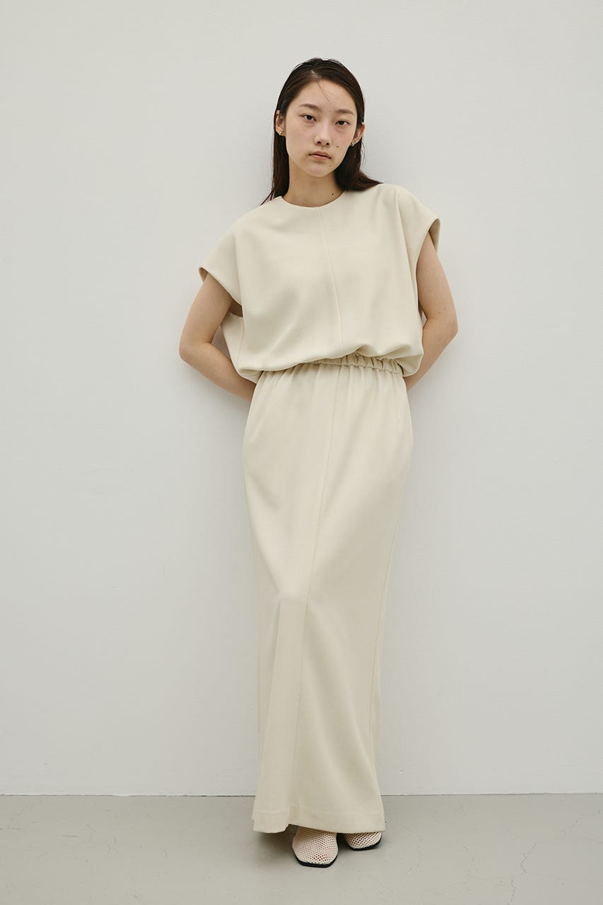 リネンミックスボクシーワンピース IVOY M