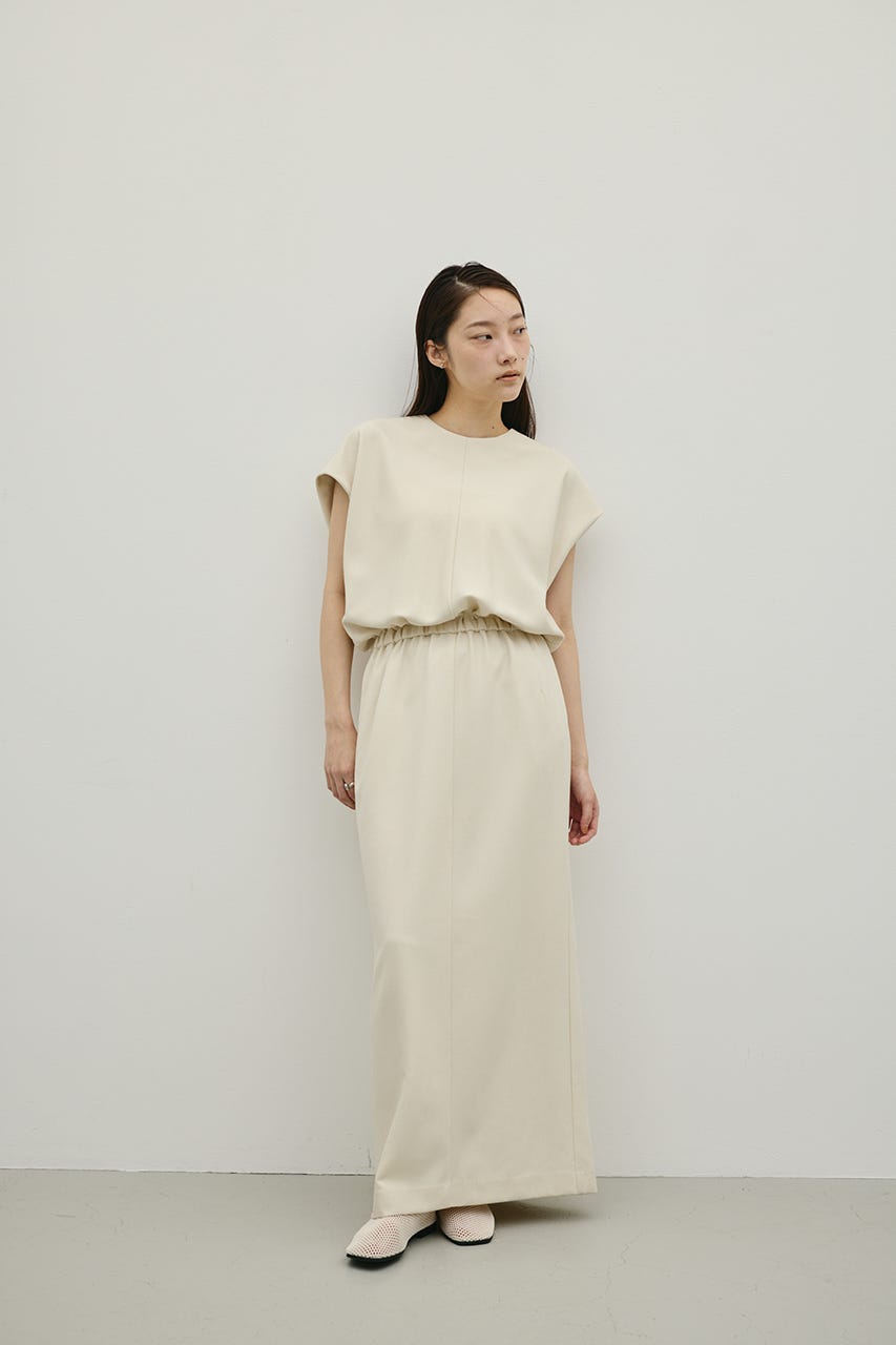 リネンミックスボクシーワンピース IVOY M