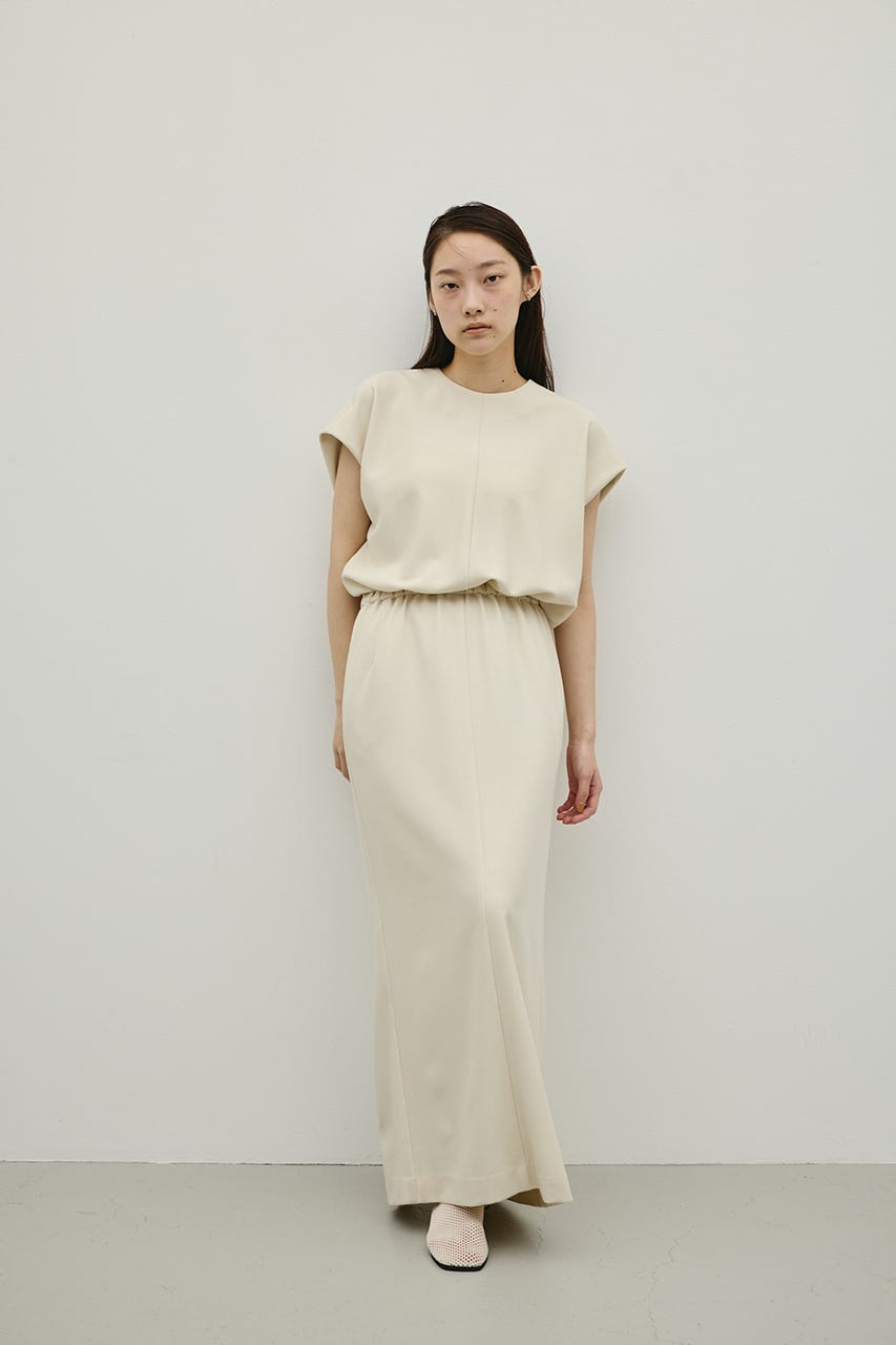 リネンミックスボクシーワンピース IVOY M