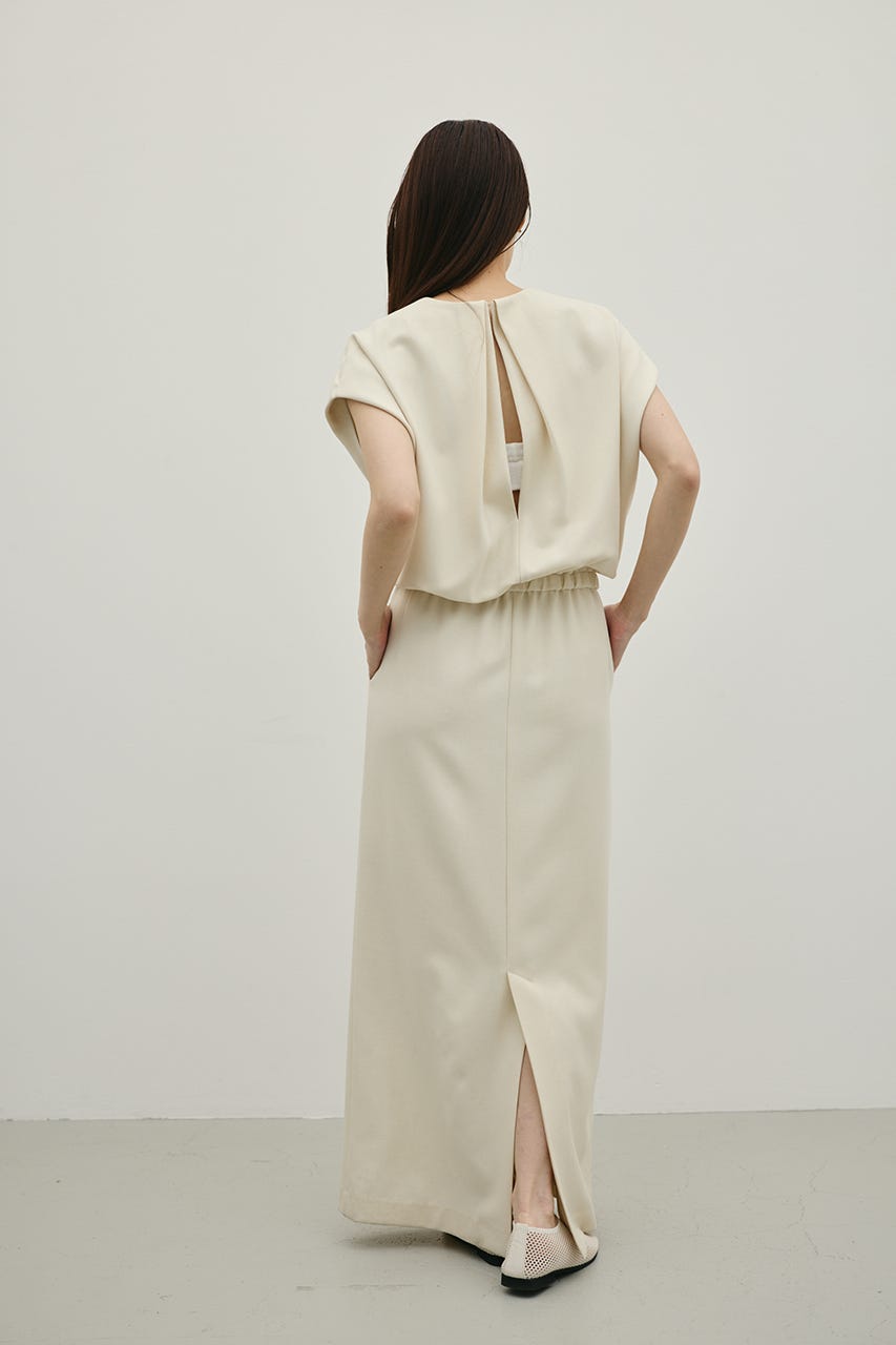 リネンミックスボクシーワンピース IVOY M