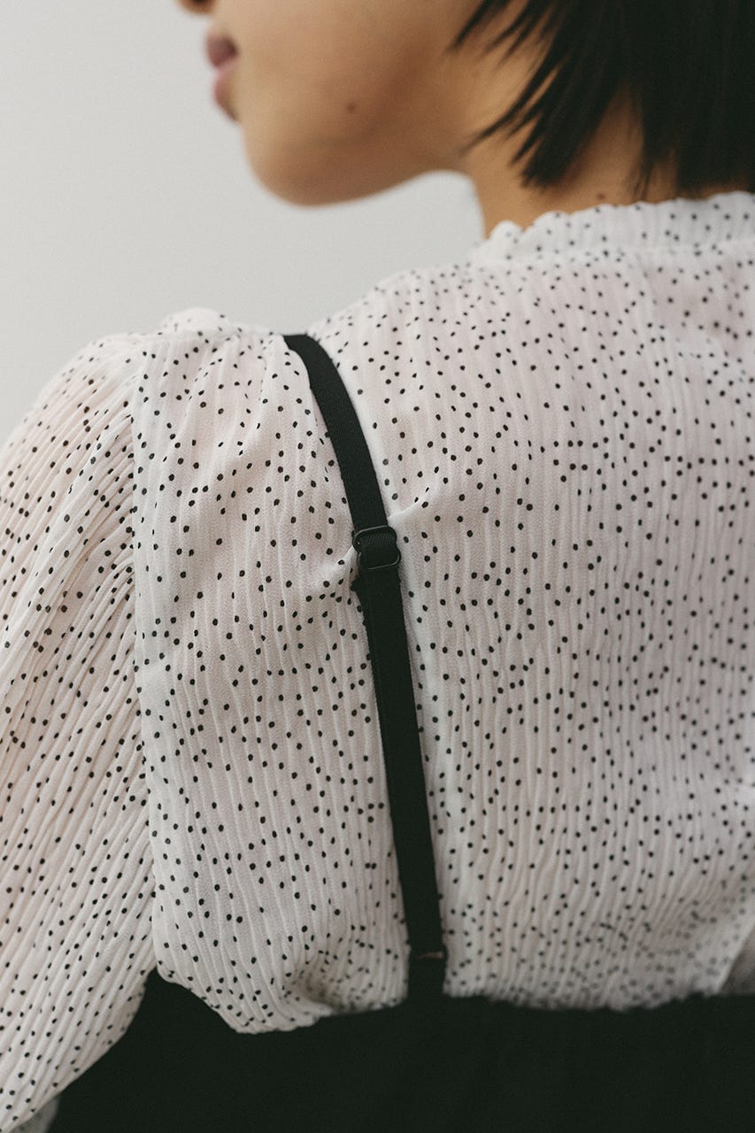 パネルキャミワンピース BLK S