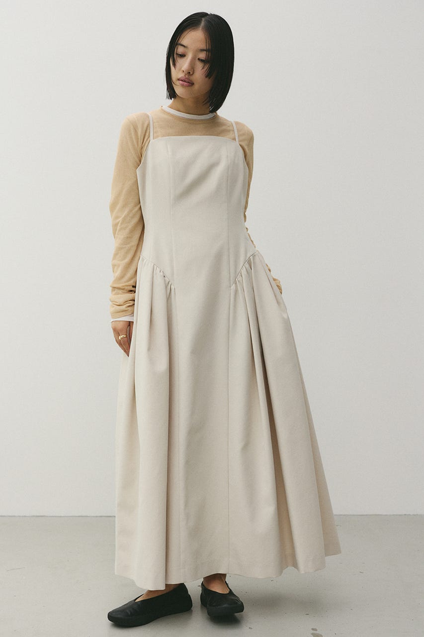 パネルキャミワンピース L/BEG S