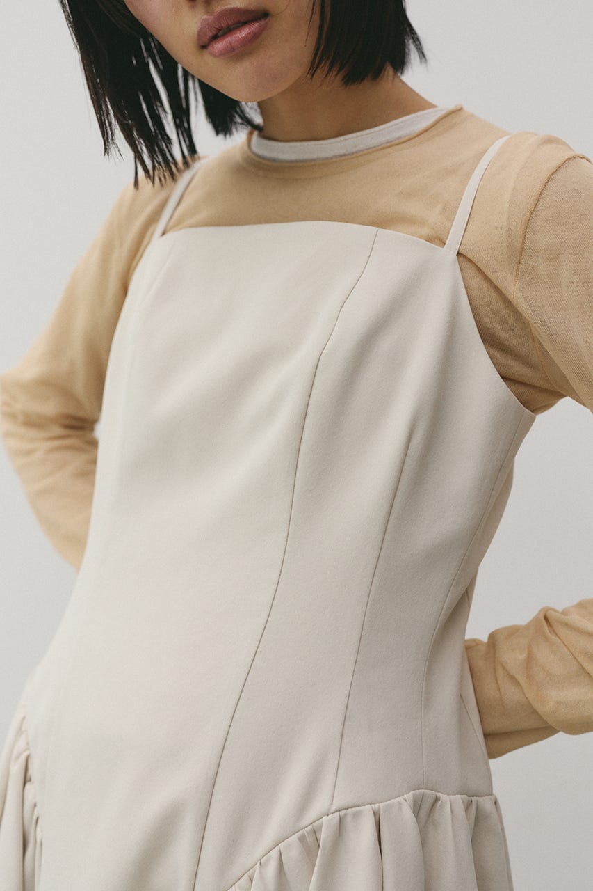 パネルキャミワンピース L/BEG S