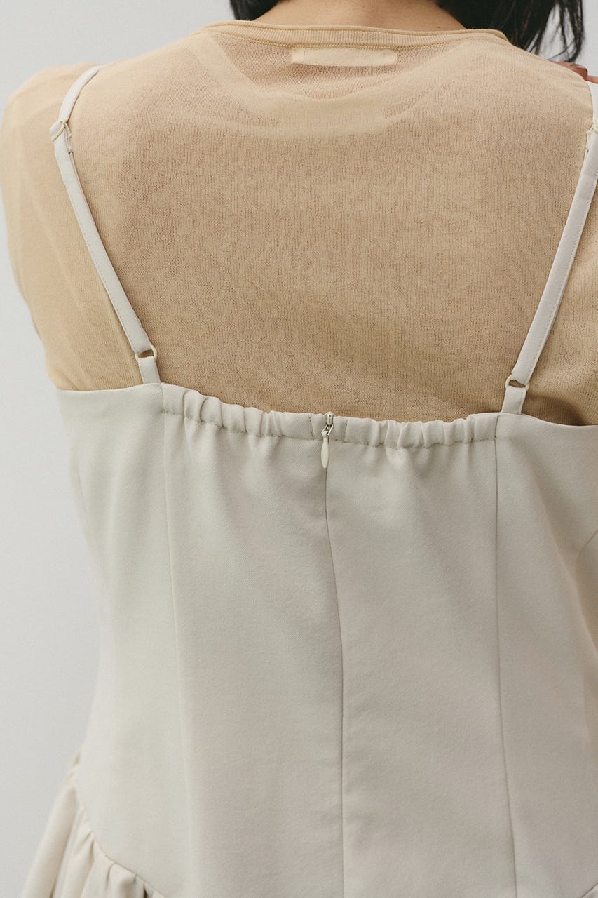 パネルキャミワンピース L/BEG S