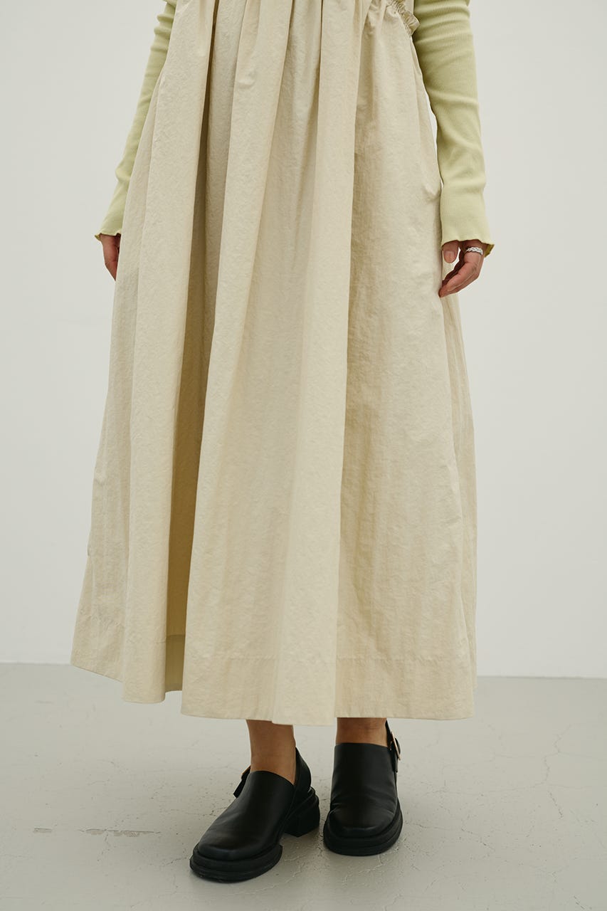 ギャザーVキャミワンピース BEG M