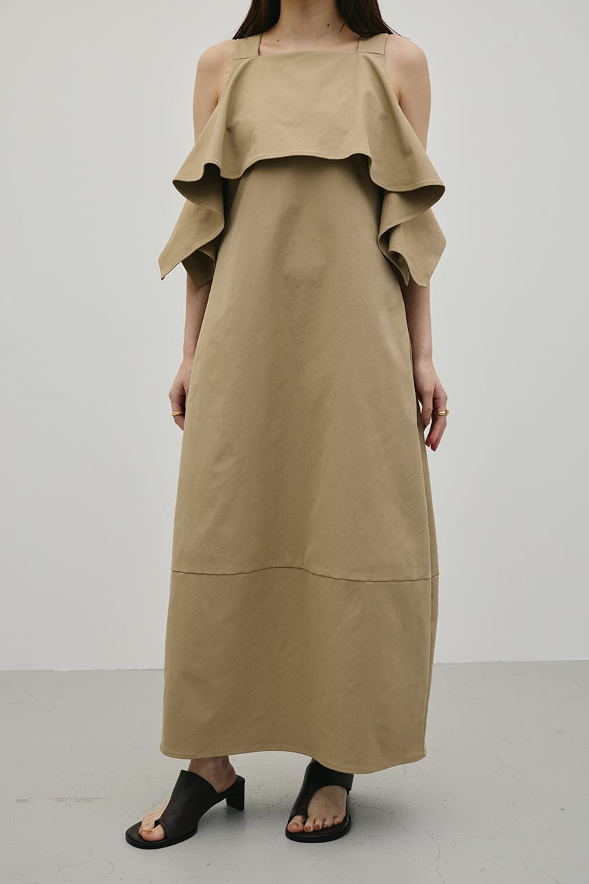 フリルコクーンワンピース BEG M