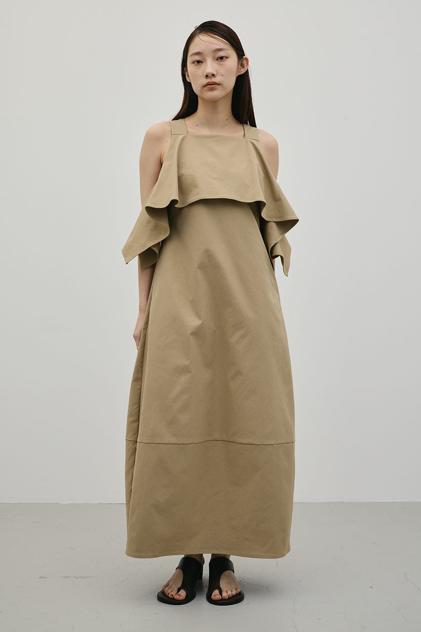 フリルコクーンワンピース BEG M