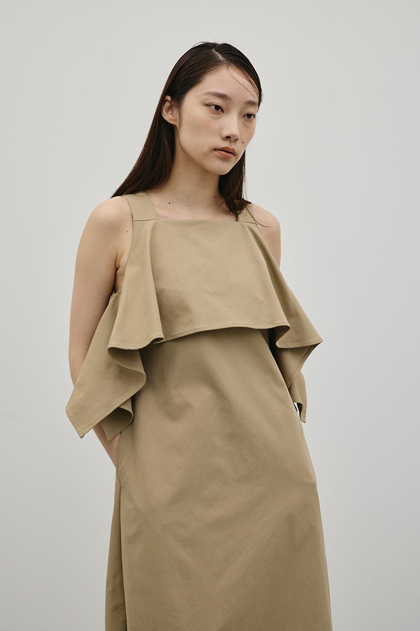 フリルコクーンワンピース BEG M