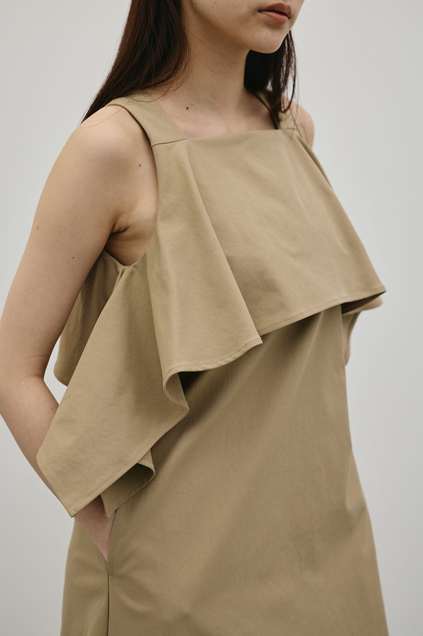 フリルコクーンワンピース BEG M