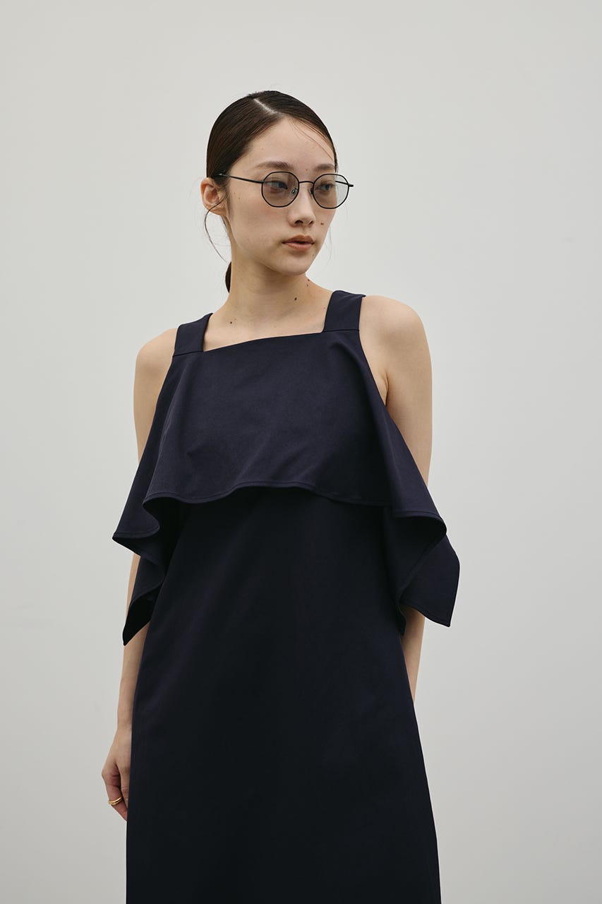 フリルコクーンワンピース NVY M