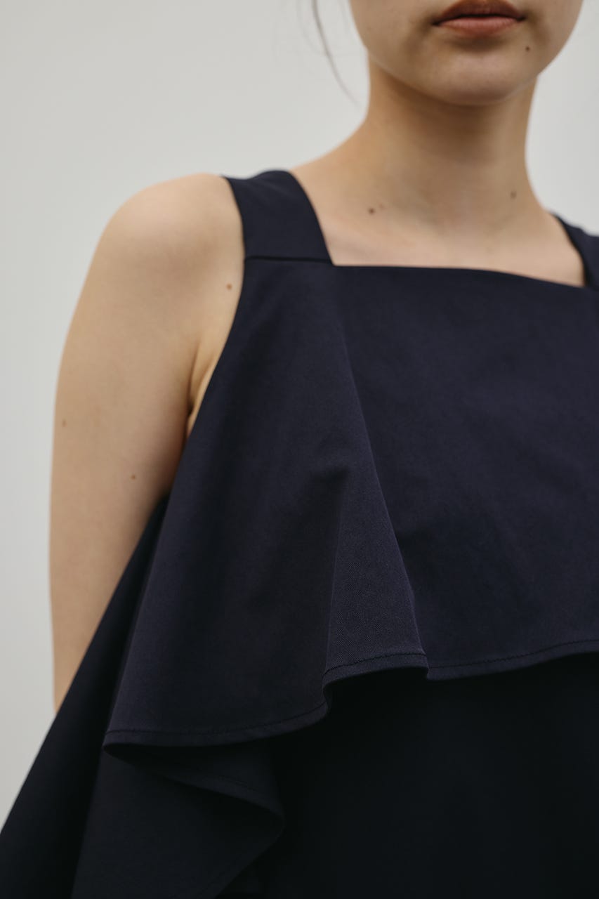 フリルコクーンワンピース NVY M