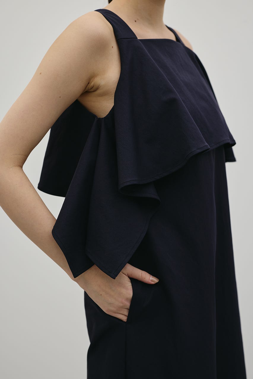 フリルコクーンワンピース NVY M