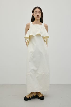 フリルコクーンワンピース