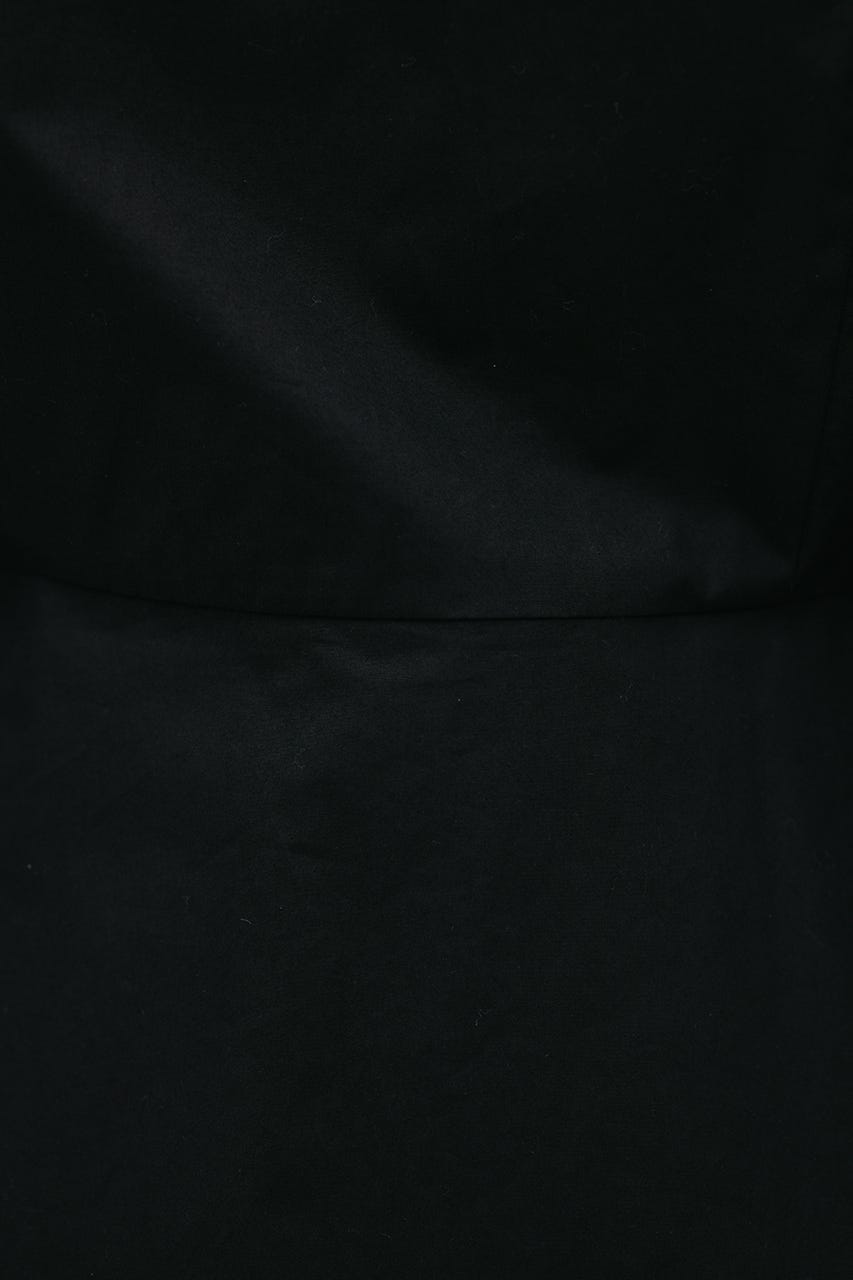 レイヤードシャツワンピース BLK S