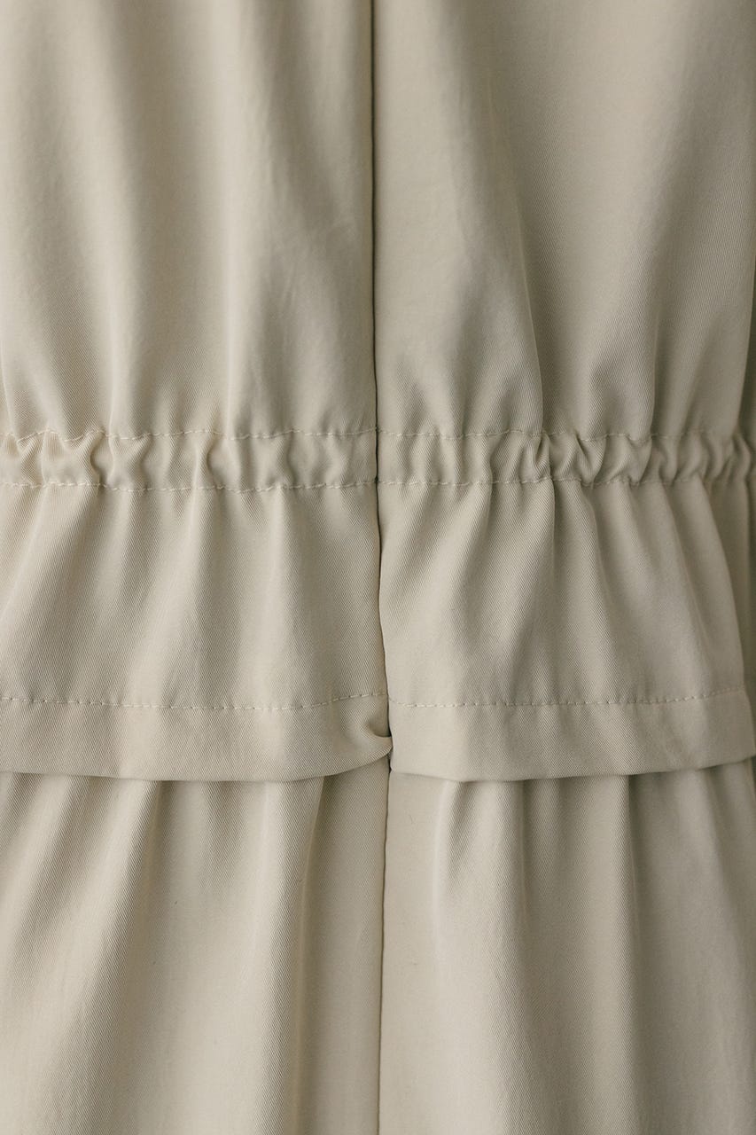 ウエストドロストティアードワンピース L/BEG S