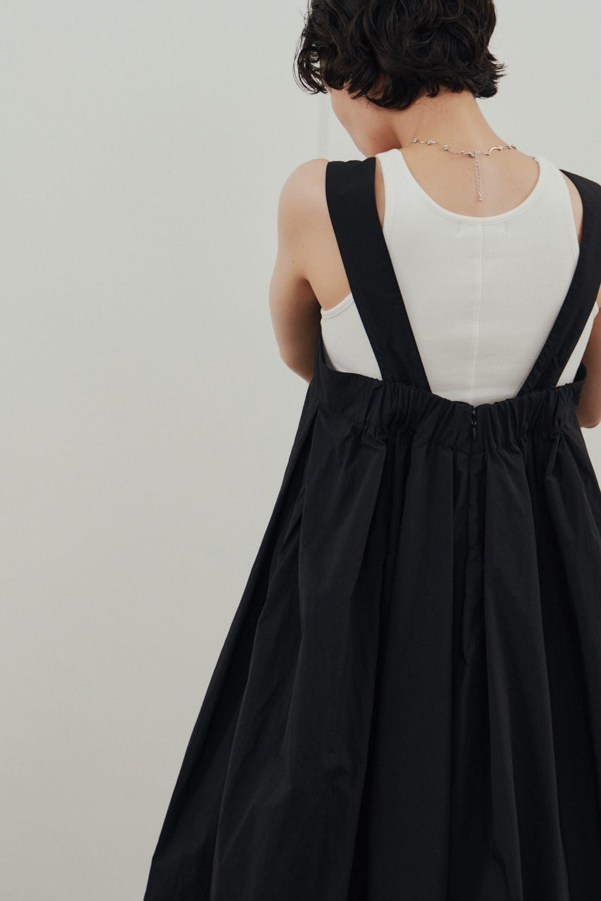 ACTIVE撥水UVバルーンワンピース BLK M