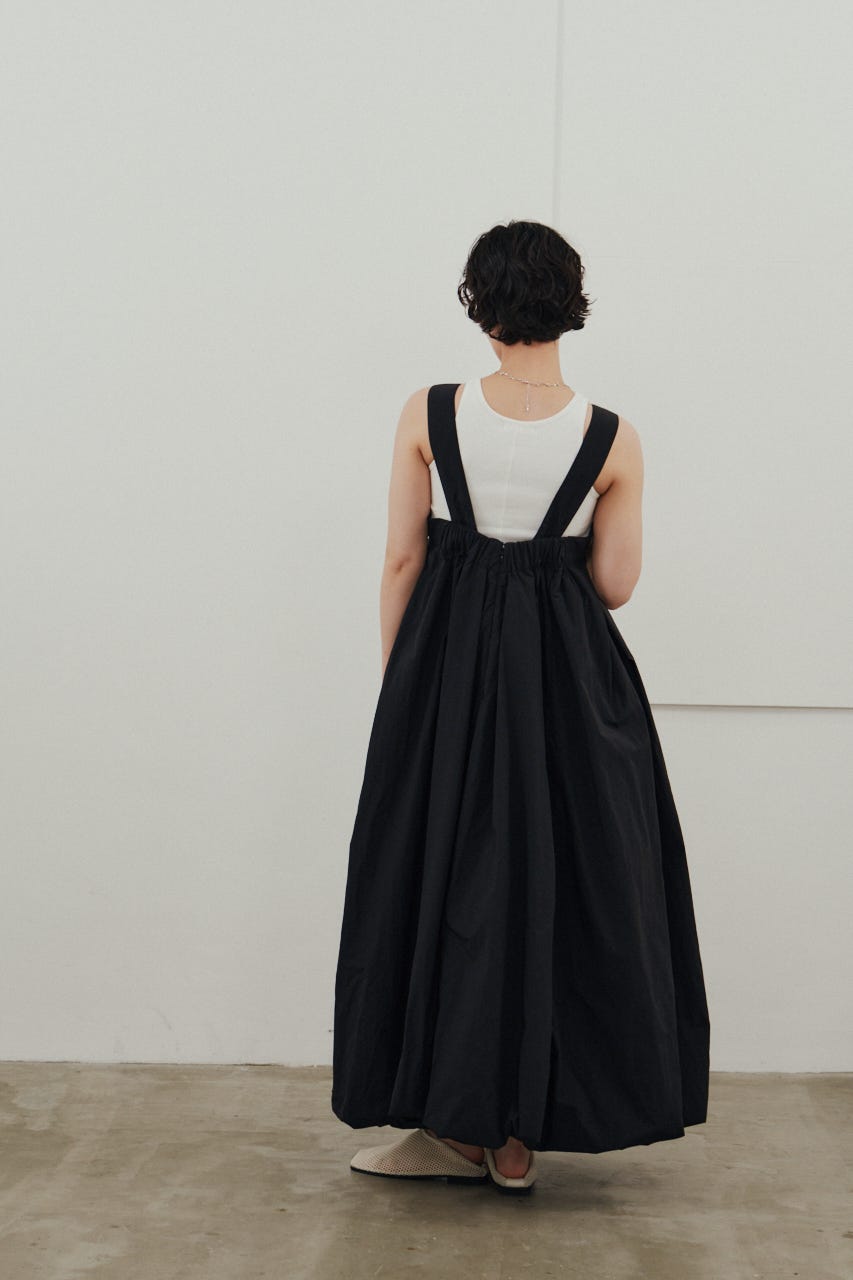 ACTIVE撥水UVバルーンワンピース BLK M